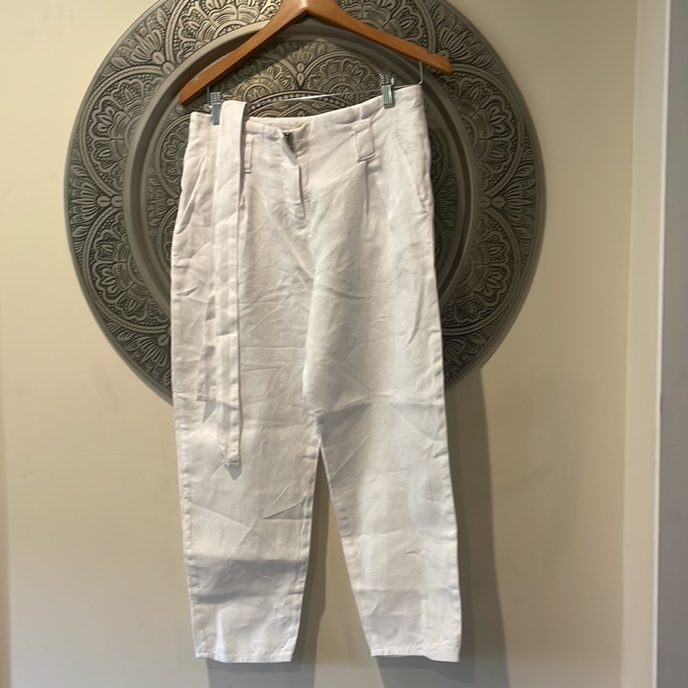 L'AGENCE Heather Paperbag Pant in Blanc 23 New SOLD OUT!!! - Picture 10 of 12